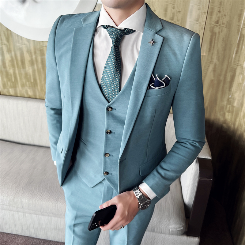 Men'S Grooming Brands - ( Jacket + Vest + Pants
