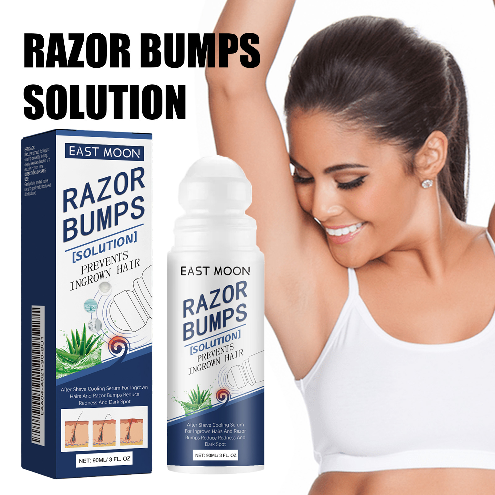 Ingrown Hair Serum - After Shave Repair Lotions Prevent Ingrowns