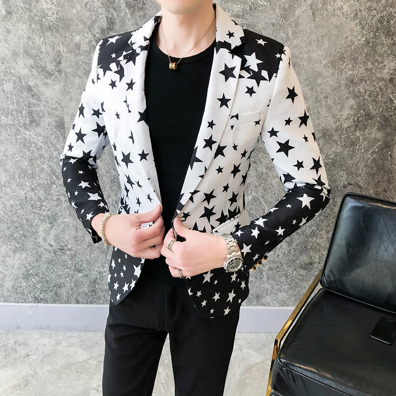 Star Print Slim Fit Blazers 20 - Men'S Grooming Brands recensie en prijs