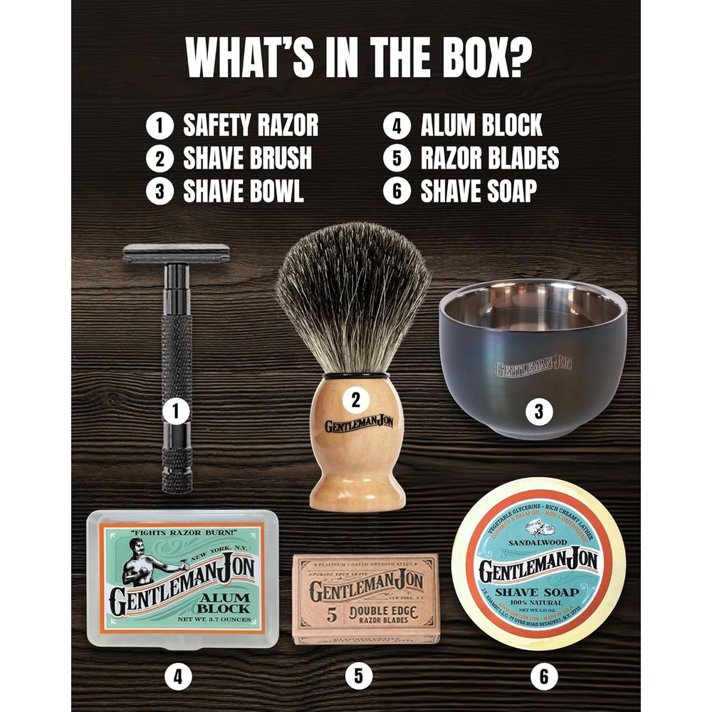 Classic Wet Shave Grooming Kit - Men'S Grooming Brush recensie en prijs
