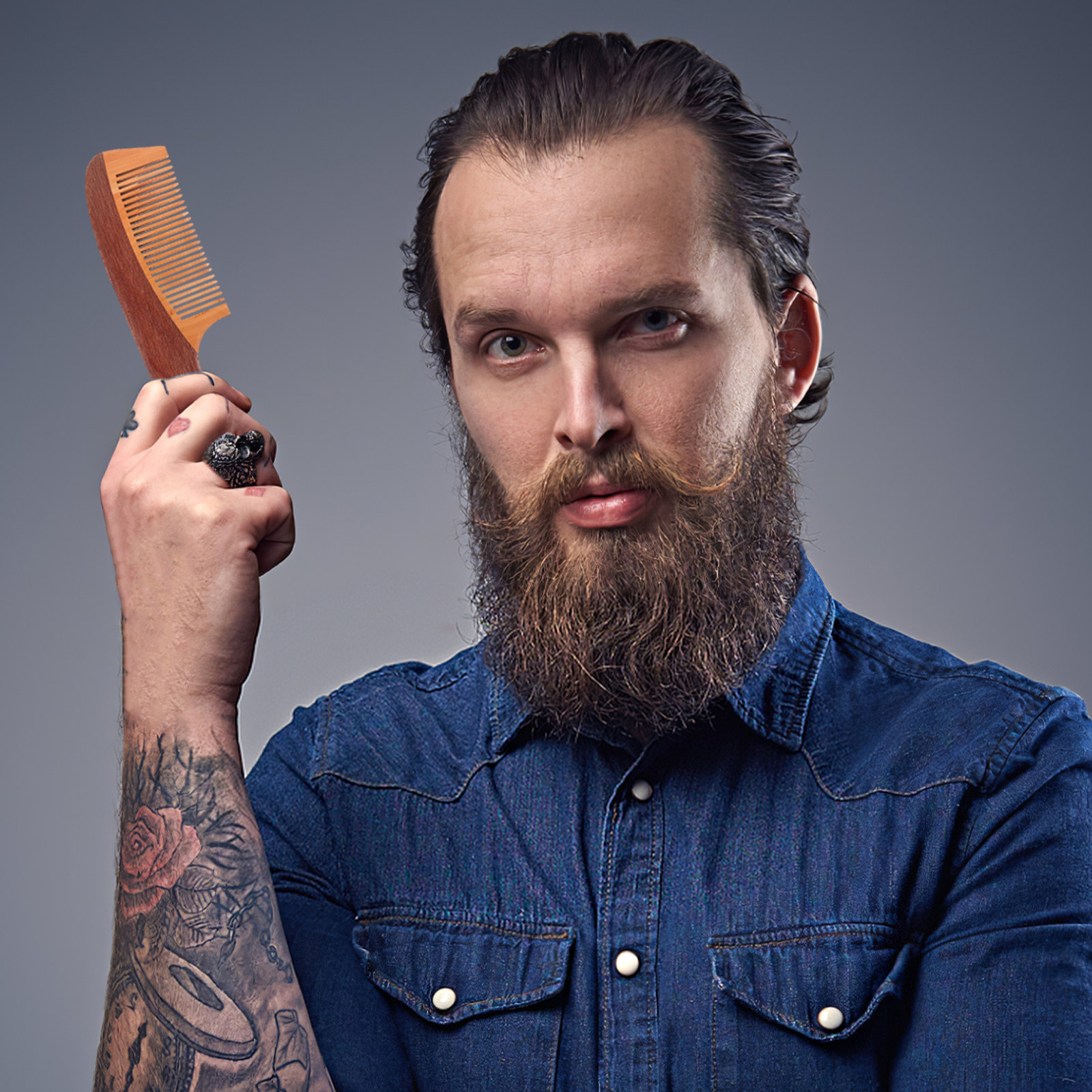 Portable Beard Comb for Men Na - Men'S Grooming Brush recensie en prijs